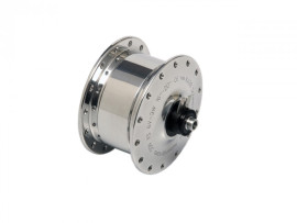 dynamo v předním náboji určené pro šířku vidlice 74mm