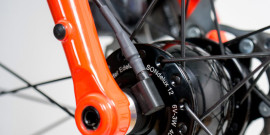 Dynamové přední světlo SON kabel 100 cm a koax. adaptérem